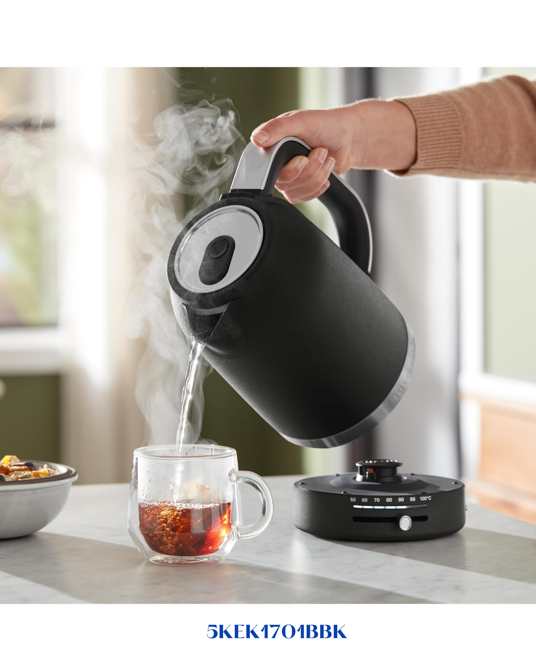 KitchenAid Variable Temperature Kettle 1.7L 3000W – Black