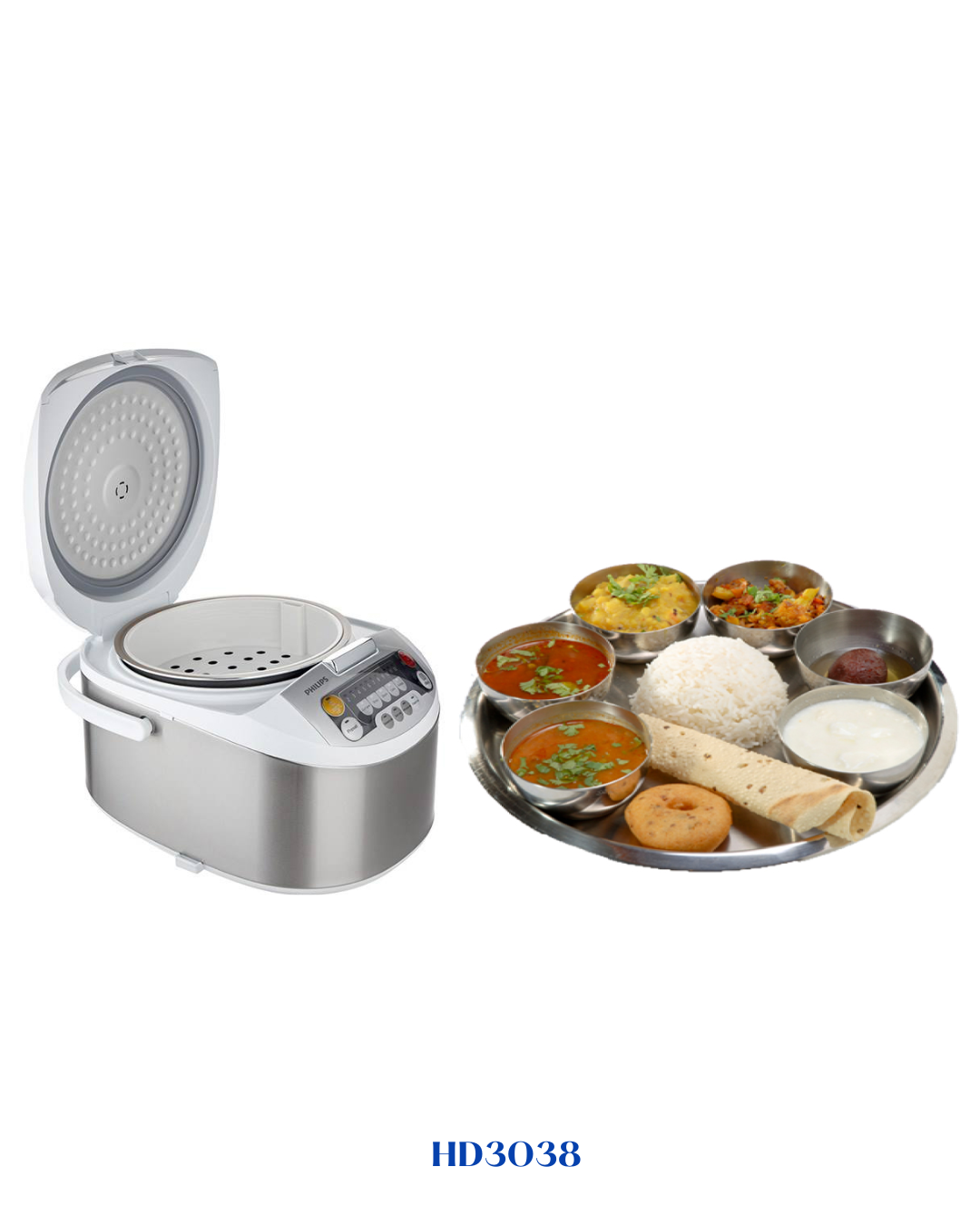 PHILIPS VIVA COLLECTION FUZZY LOGIC RICE COOKER 980W 1.8L
