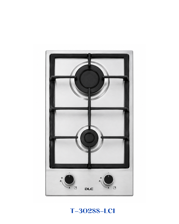 DLC BUILT-IN GAS HOB 30CM – 2 BURNERS