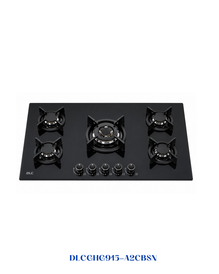 DLC NANO MATTE GLASS BUILT-IN GAS HOB 90CM
