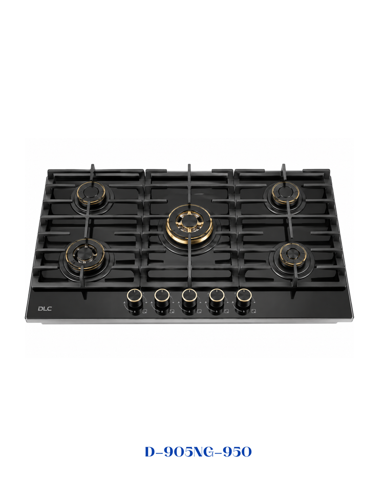 DLC BUILT-IN GAS HOB 90CM 5 BURNERS – NANO GLASS