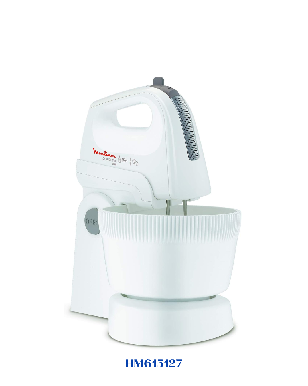 MOULINEX POWERMIX HAND MIXER WITH ROTATING BOWL 500W 3.3L