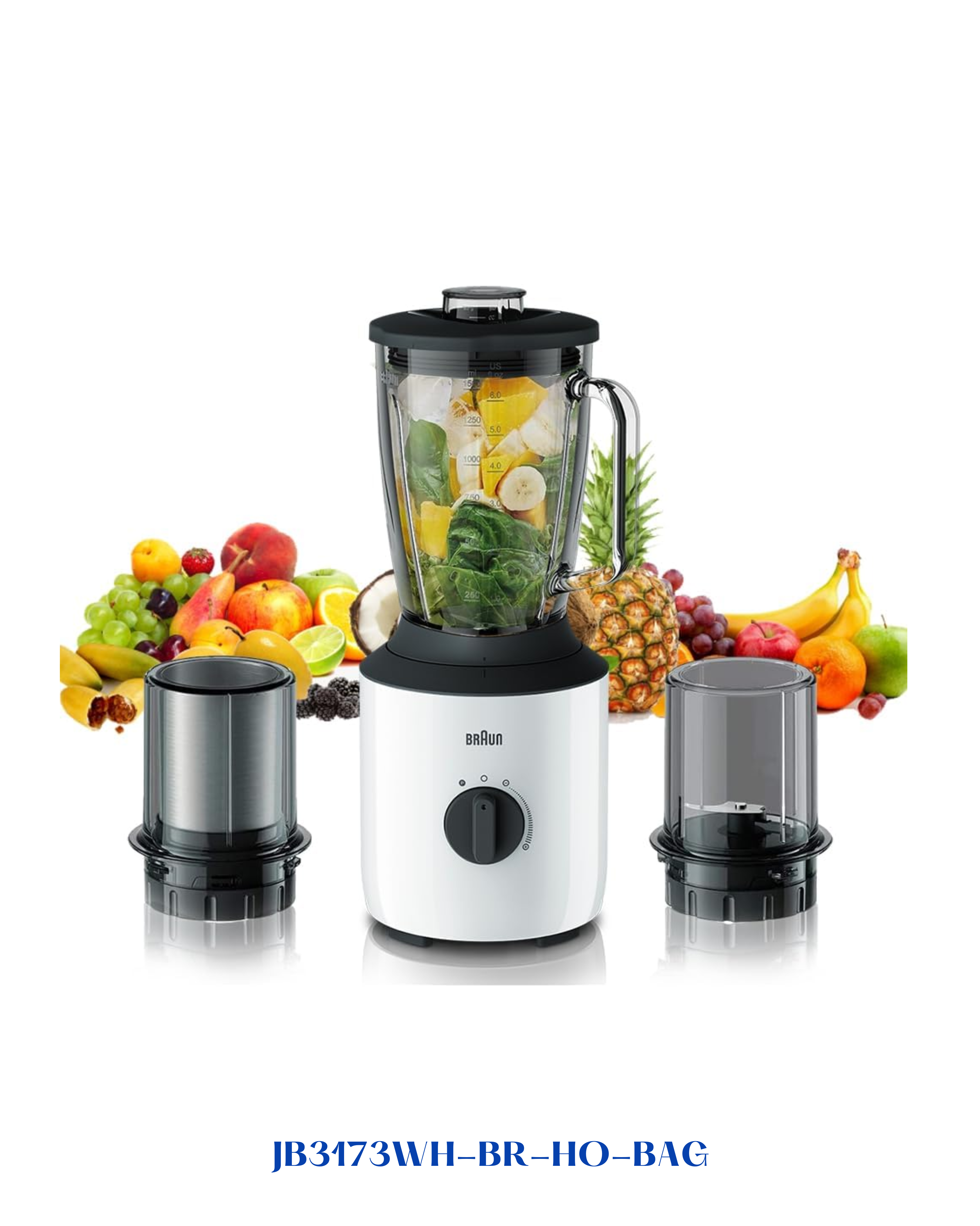 BRAUN POWERBLEND 3 JUG BLENDER 800W