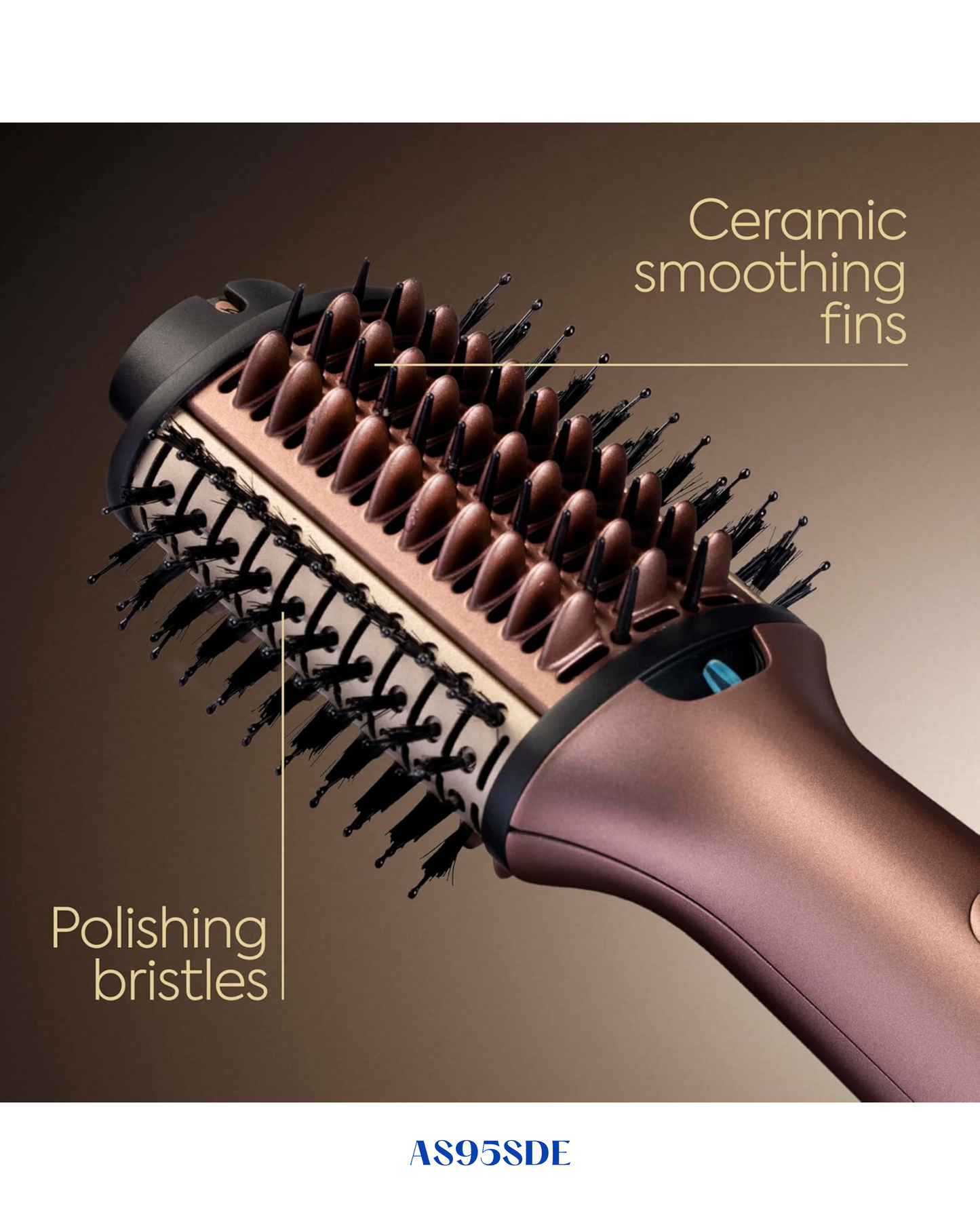 BaByliss 3-in-1 Hot Air Styling Brush 1000W Rose Gold