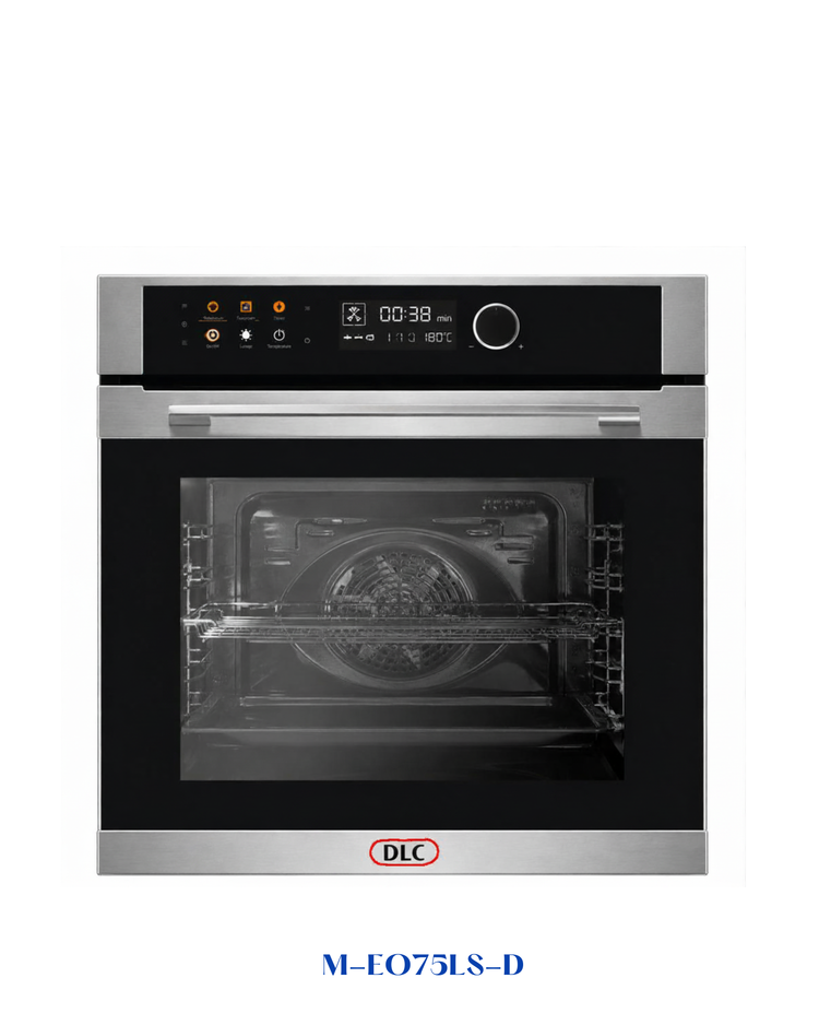 DLC Built-In Electric Oven 75L 3200W Black Glass