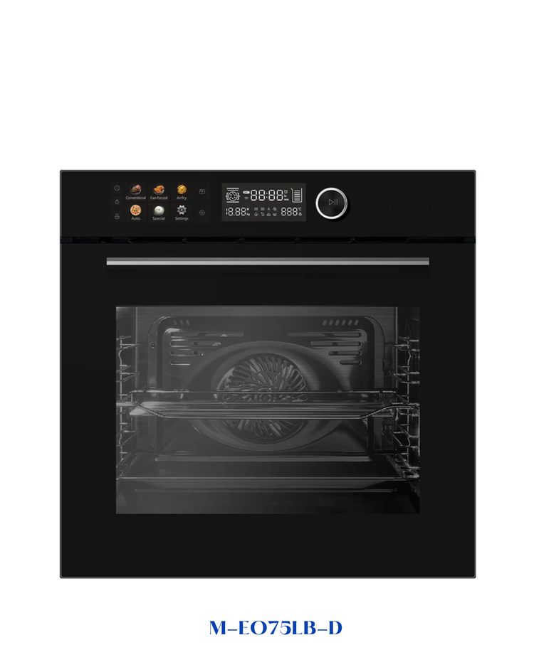 DLC Built-in Electric Oven 75L 3200W Black Glass