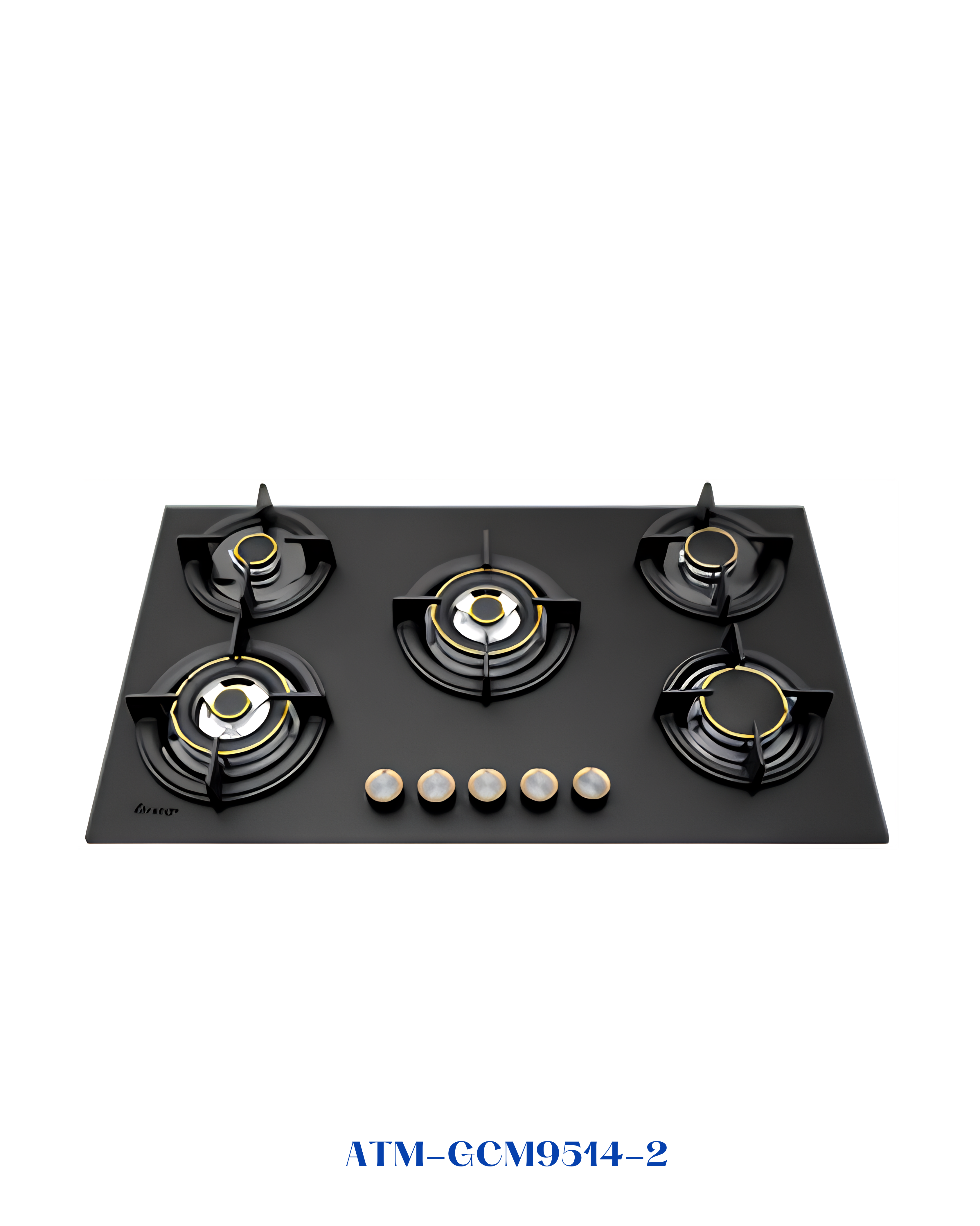 ORANGE 90 CM BUILT-IN GAS HOB – MATTE BLACK GLASS