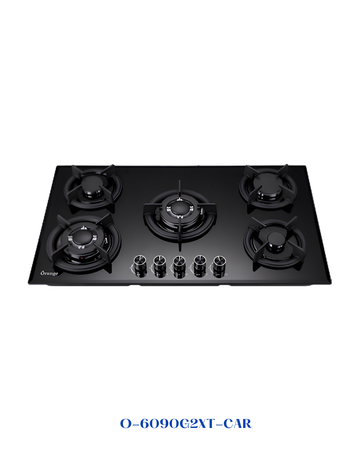 ORANGE BUILT-IN GAS HOB 90 CM – BLACK GLASS