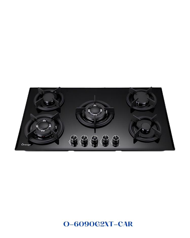 ORANGE BUILT-IN GAS HOB 90 CM – BLACK GLASS
