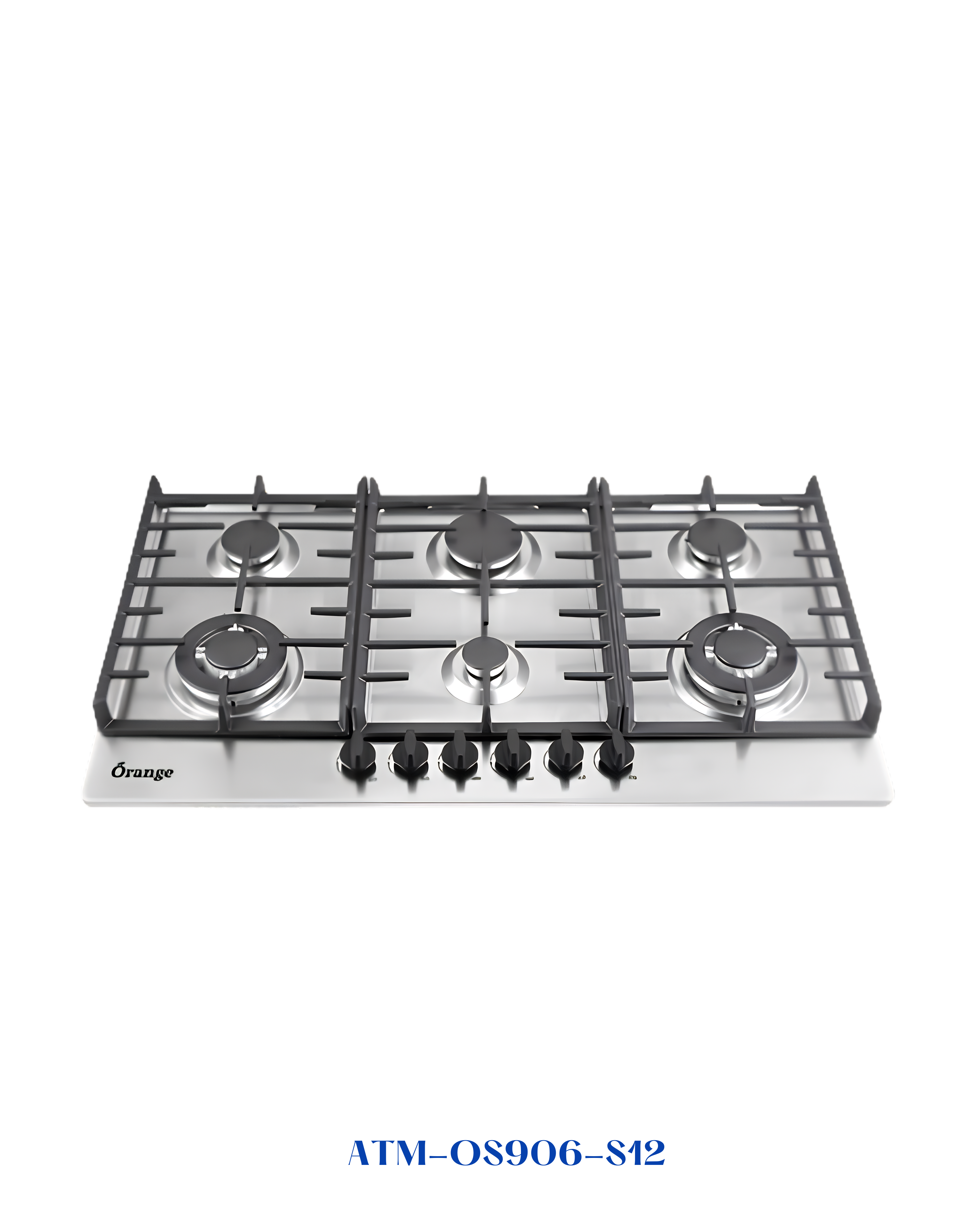 ORANGE BUILT-IN GAS HOB 6 BURNERS 90 CM