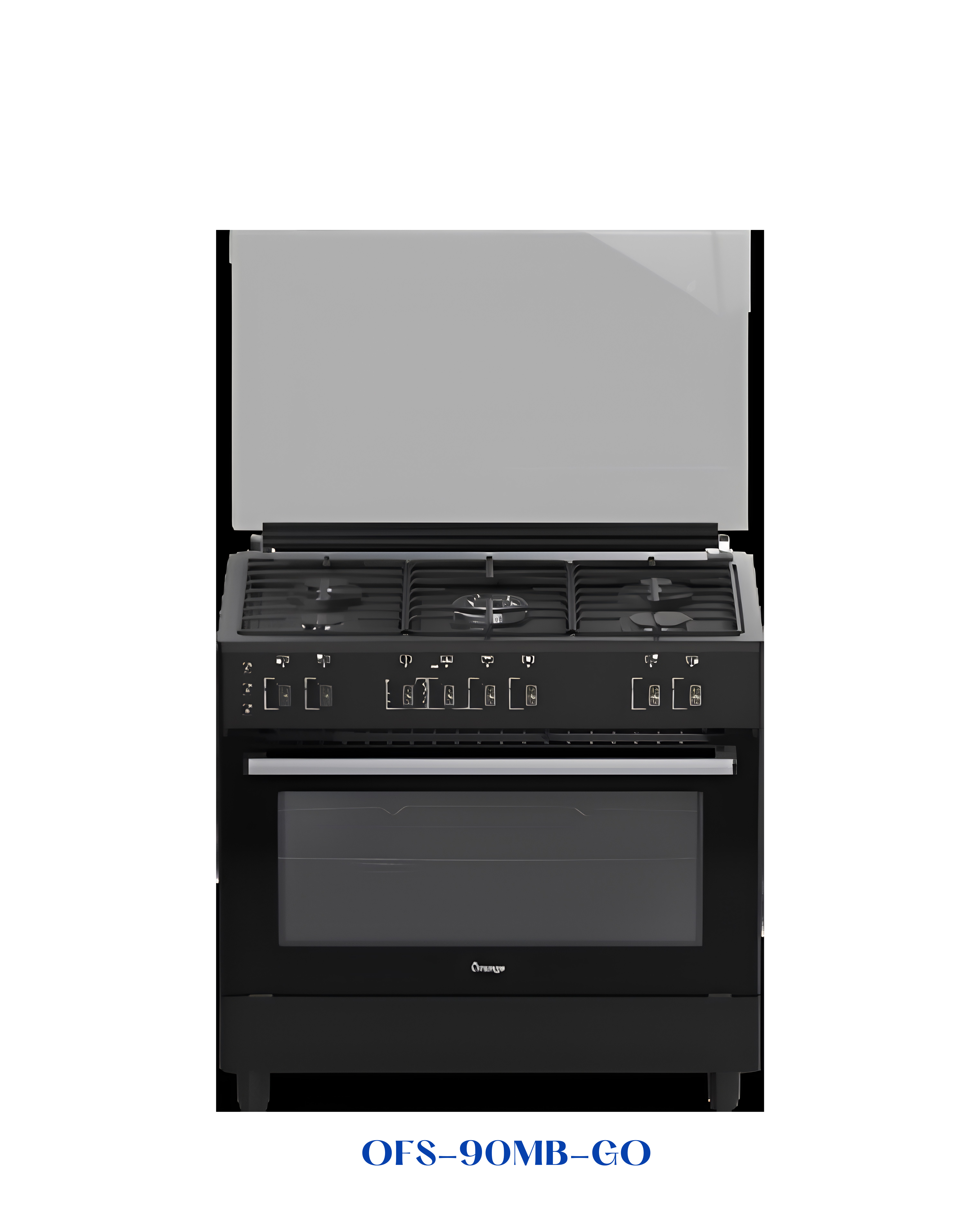 ORANGE 90 CM 5-BURNER GAS COOKER BLACK MATTE
