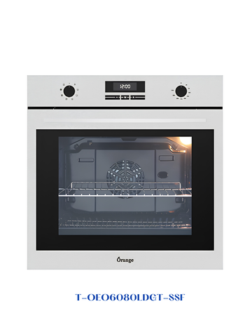 ORANGE BUILT-IN DIGITAL ELECTRIC OVEN 80L 60CM