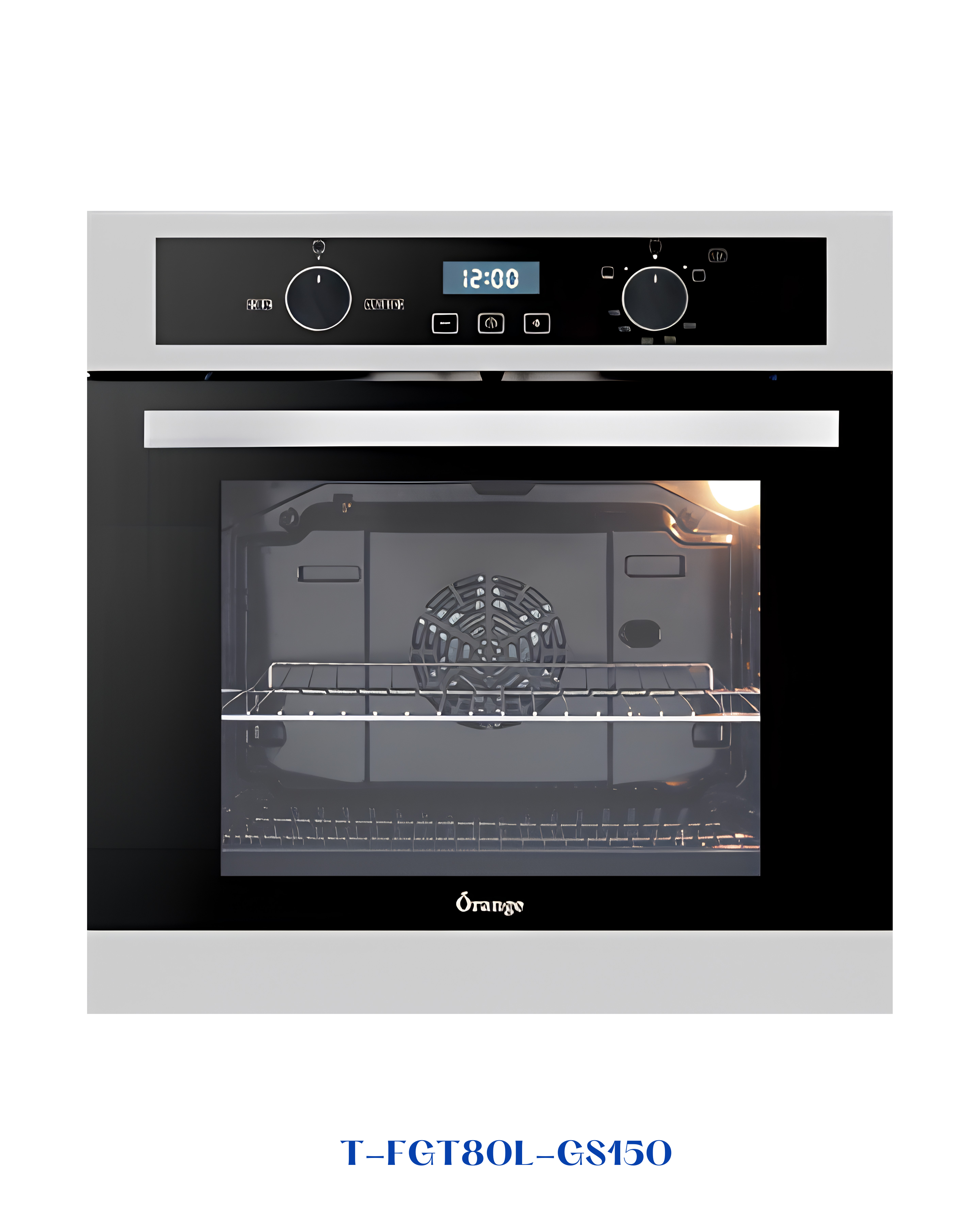 ORANGE BUILT-IN GAS OVEN 80L SILVER