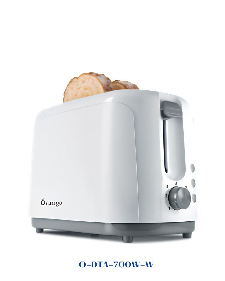 ORANGE 2-SLICE TOASTER 700W WHITE