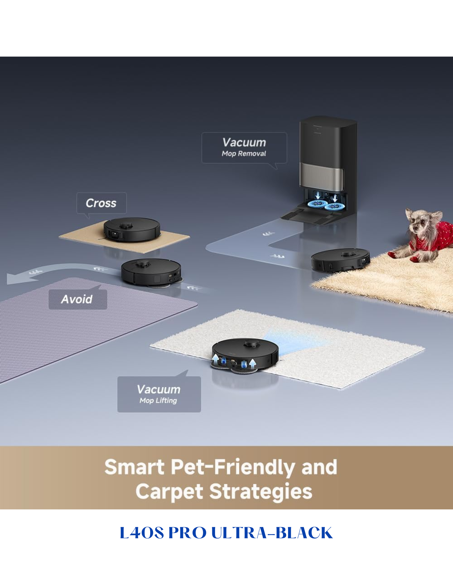 DREAME L40S PRO ULTRA ROBOT VACUUM – BLACK