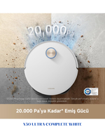 DREAME X50 ULTRA COMPLETE ROBOT VACUUM – WHITE