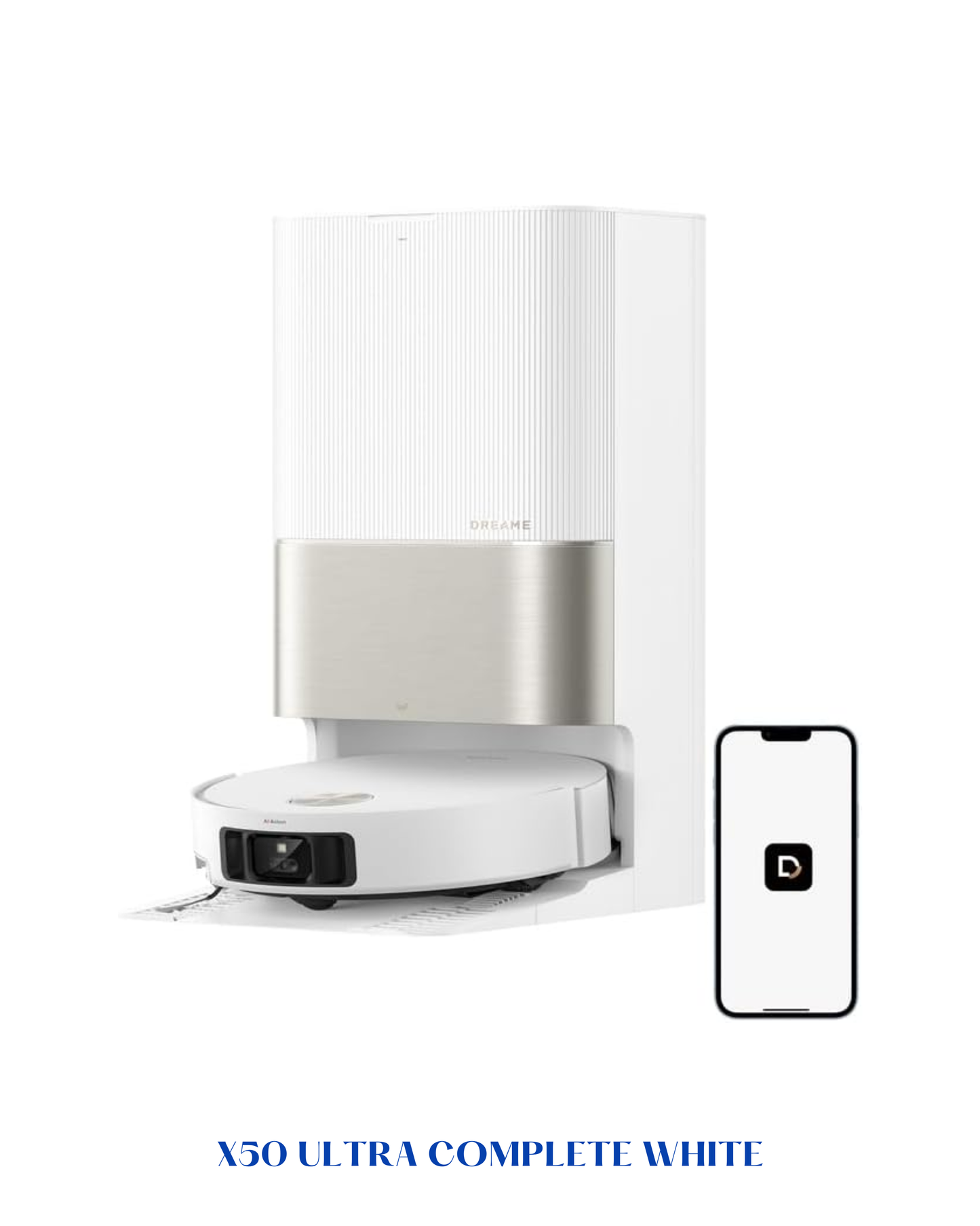​DREAME X50 ULTRA COMPLETE ROBOT VACUUM – WHITE