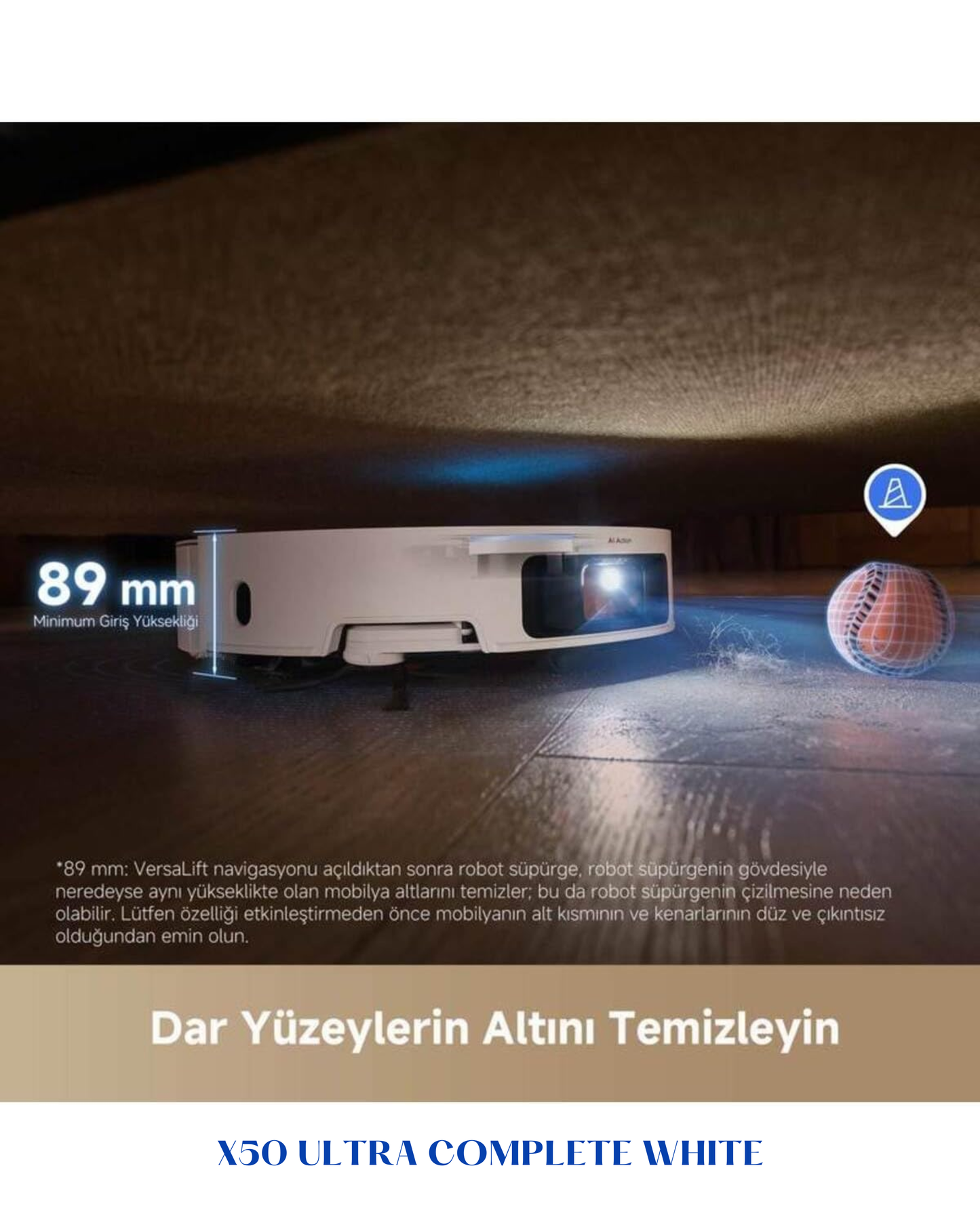 ​DREAME X50 ULTRA COMPLETE ROBOT VACUUM – WHITE
