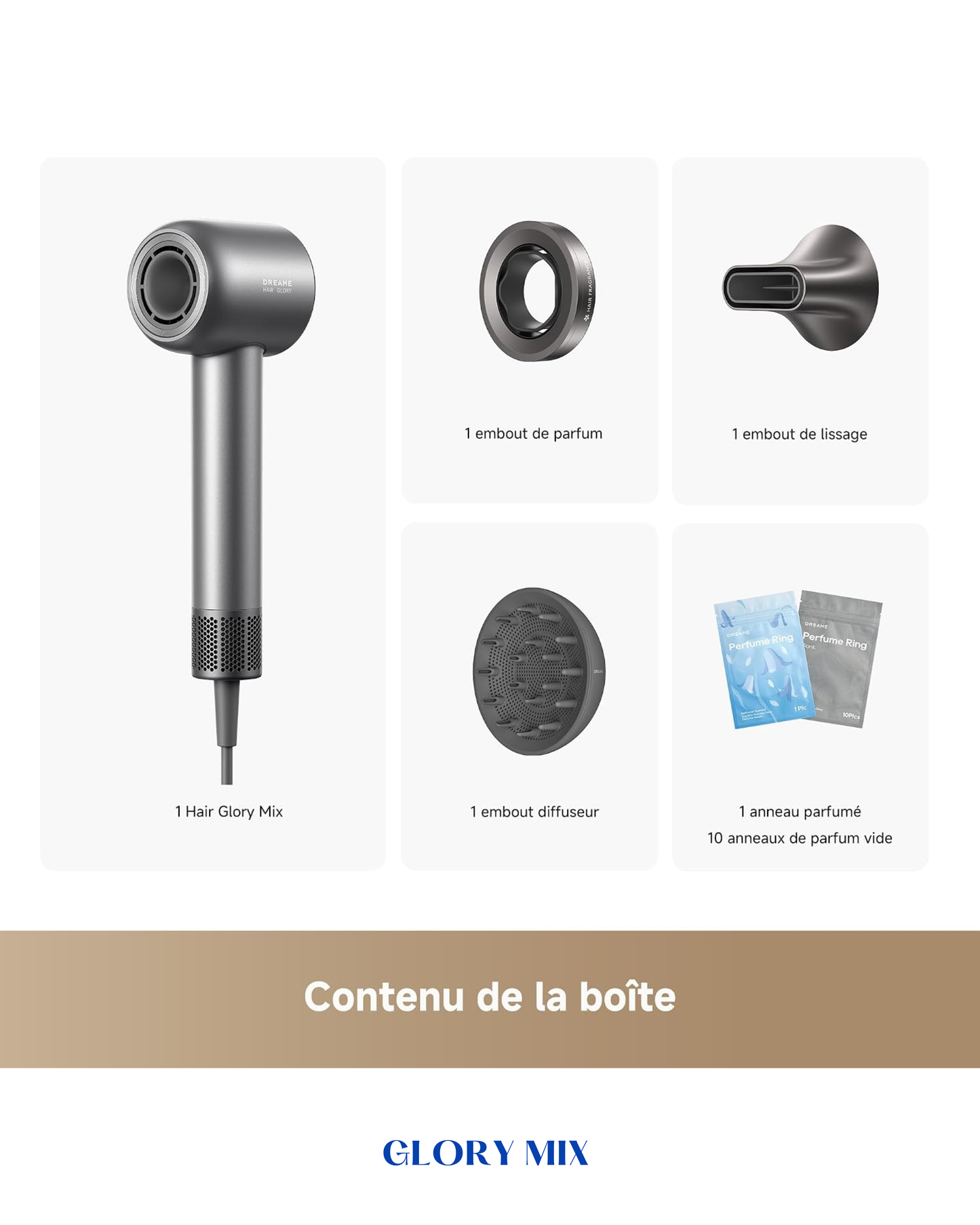 DREAME GLORY MIX HIGH-SPEED HAIR DRYER 1600W