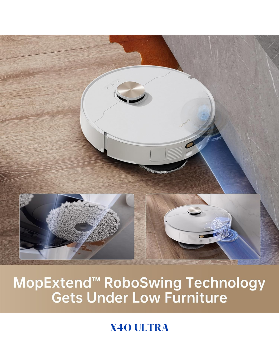 ​DREAME X40 ULTRA ROBOT VACUUM AND MOP – WHITE