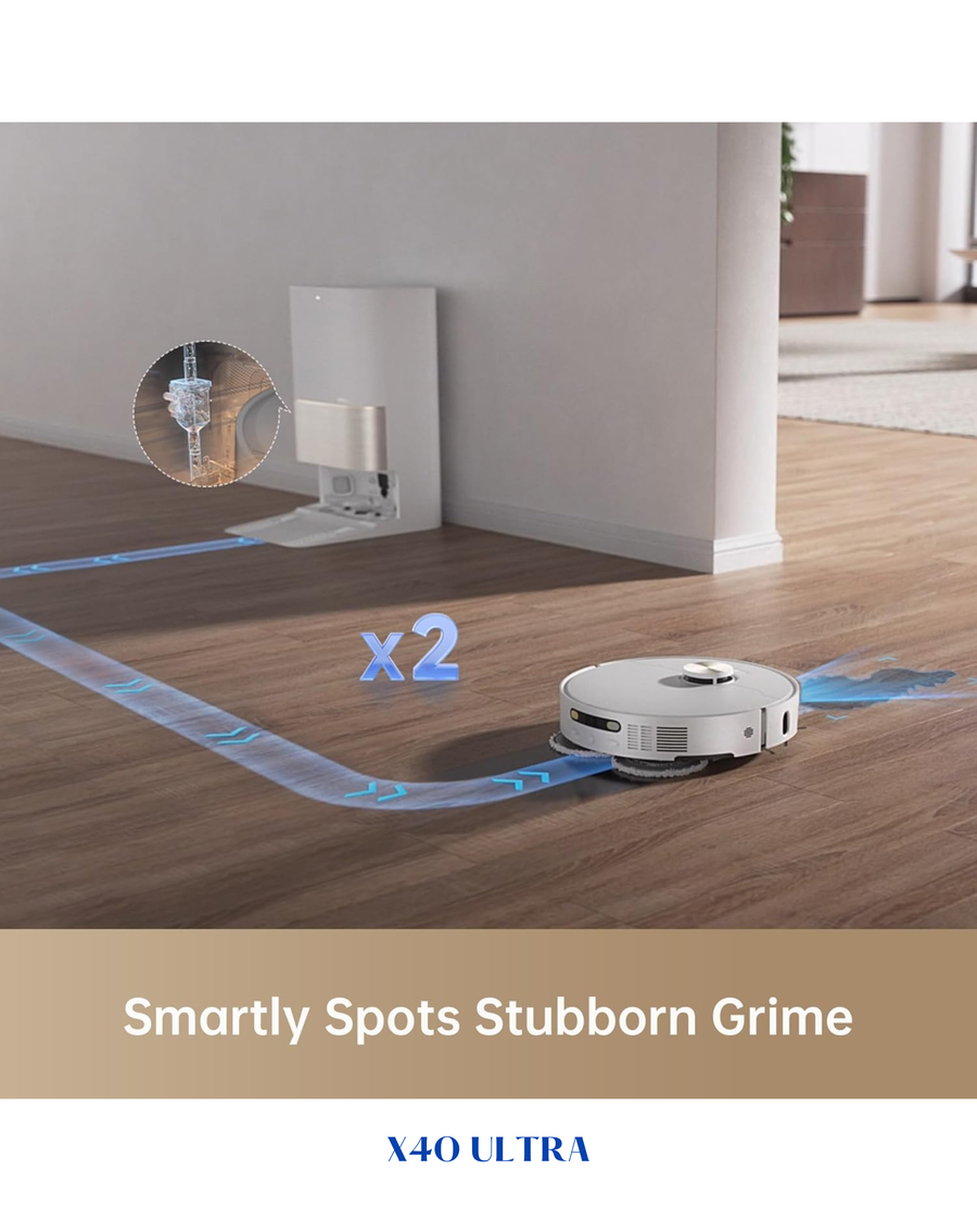 ​DREAME X40 ULTRA ROBOT VACUUM AND MOP – WHITE