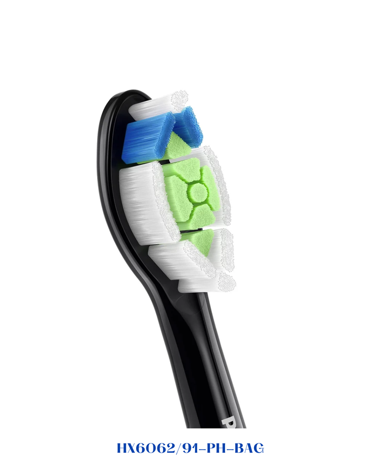 Philips Sonicare W2 Optimal White 2-Pack Brush Heads – Black