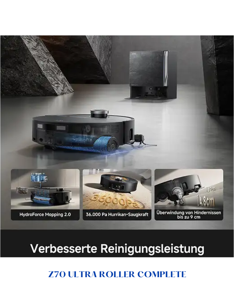 MOVA Z70 ULTRA ROLLER COMPLETE ROBOT VACUUM 36,000PA