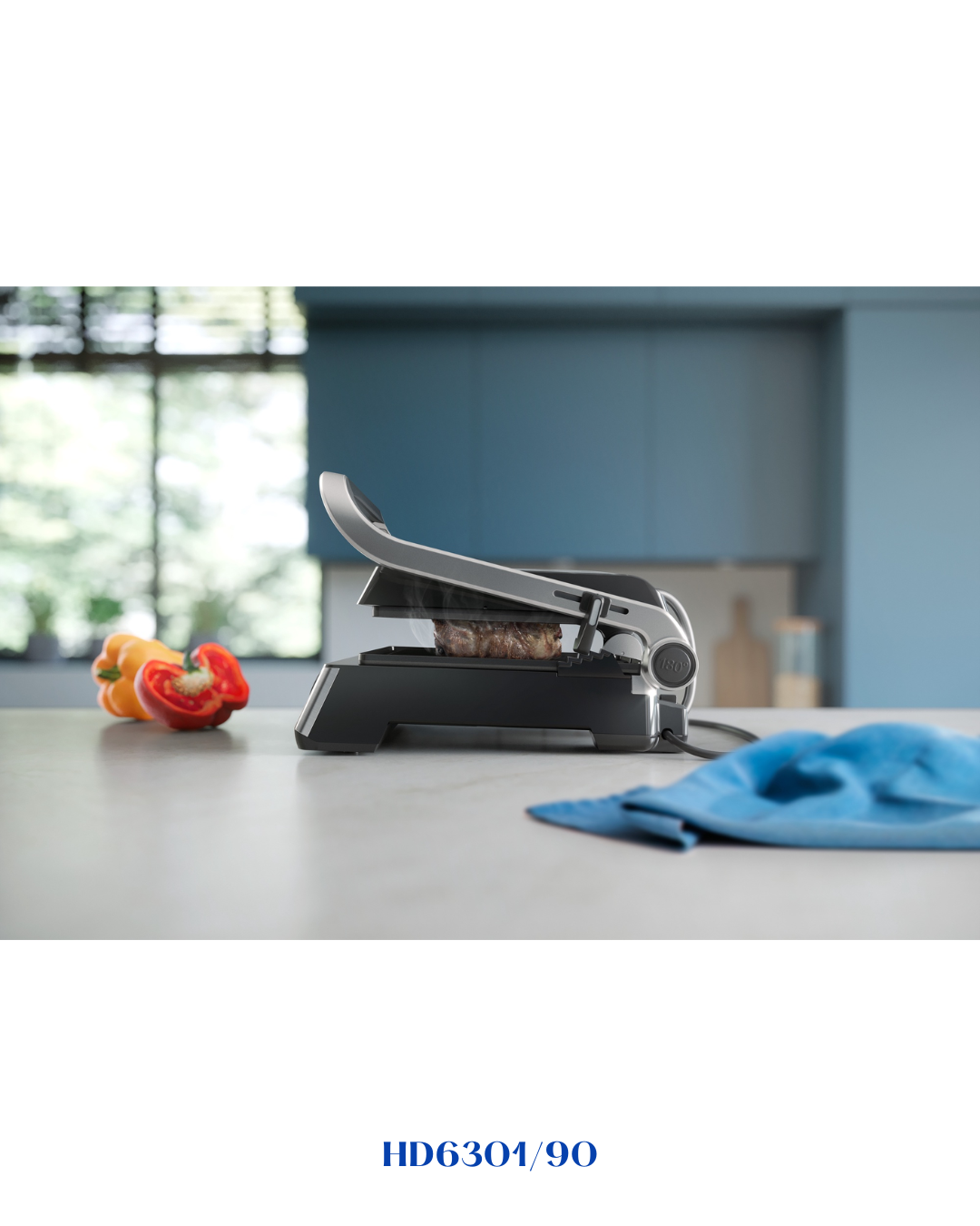 PHILIPS 5000 SERIES CONTACT GRILL HD6301/90