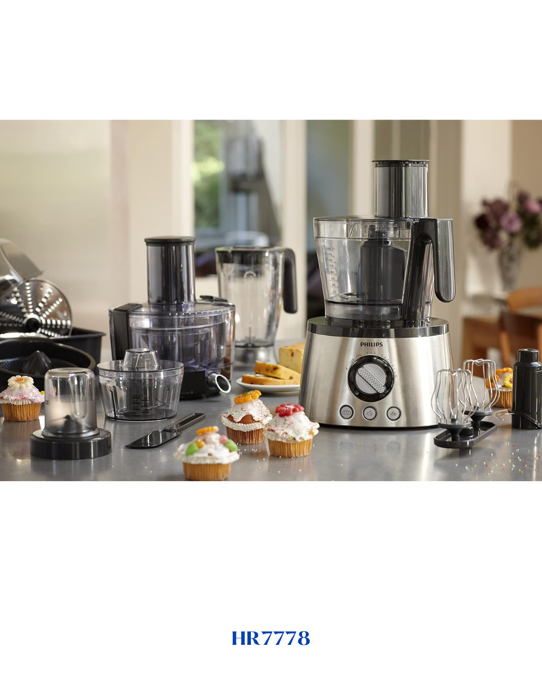 PHILIPS FOOD PROCESSOR HR7778 1300W 3.4L
