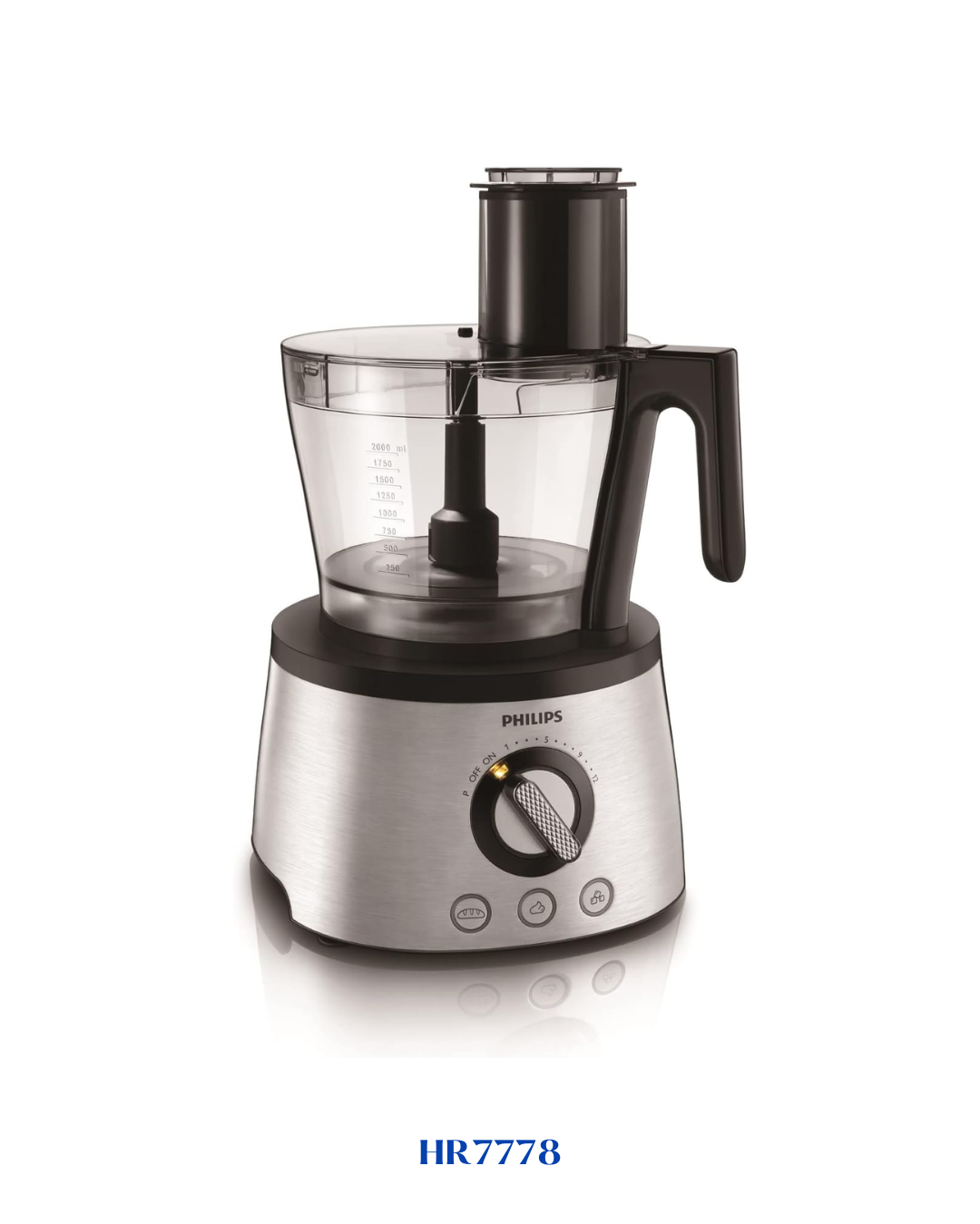 PHILIPS FOOD PROCESSOR HR7778 1300W 3.4L