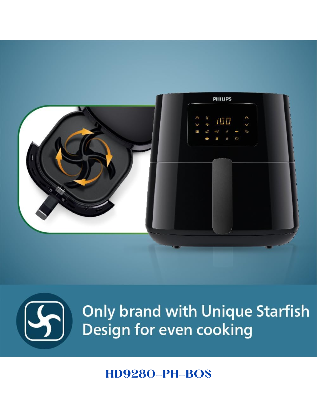PHILIPS ESSENTIAL AIRFRYER XL 2000W 6.2L