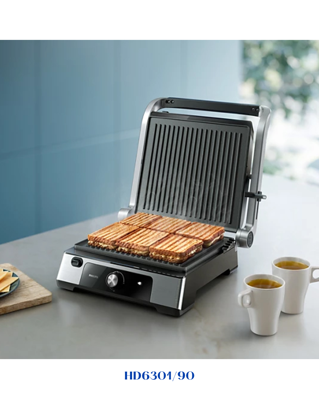 PHILIPS 5000 SERIES CONTACT GRILL HD6301/90