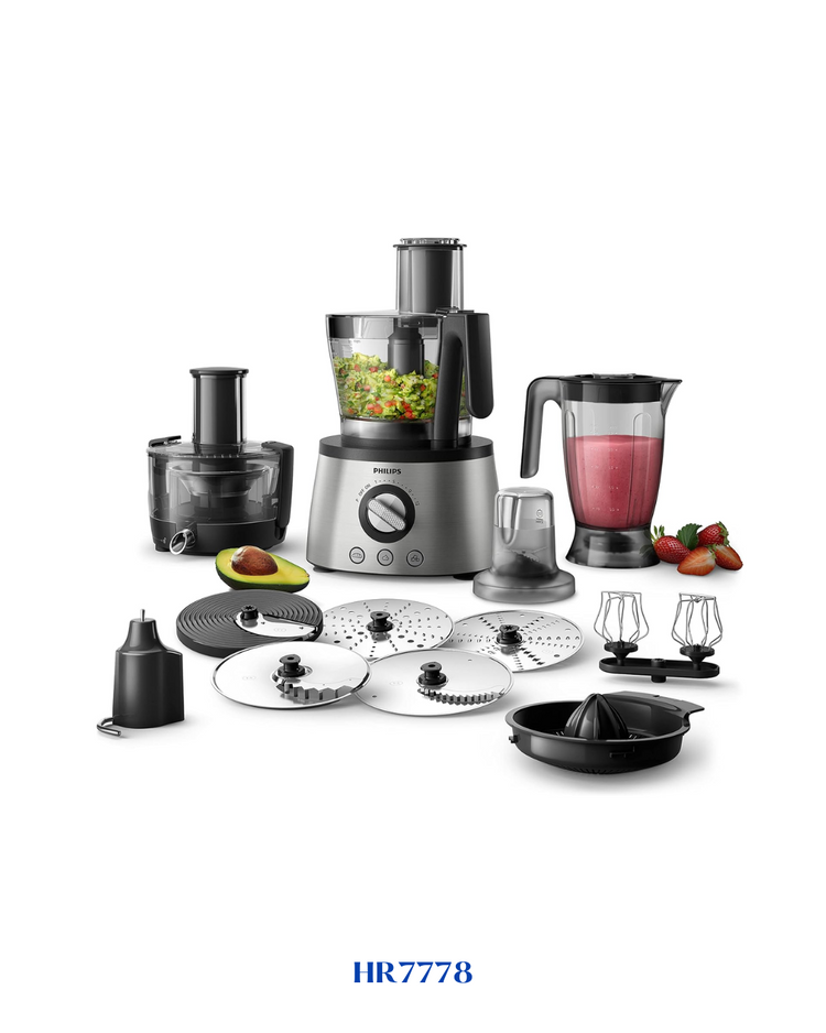 PHILIPS FOOD PROCESSOR HR7778 1300W 3.4L