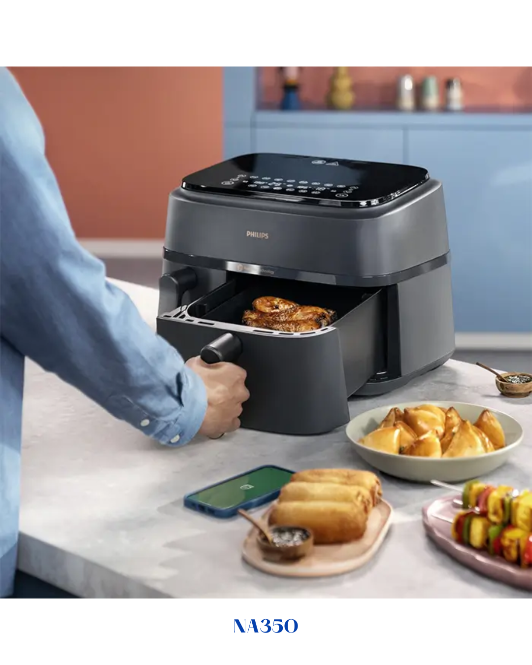 PHILIPS 3000 SERIES DUAL BASKET AIRFRYER 2750W 9L