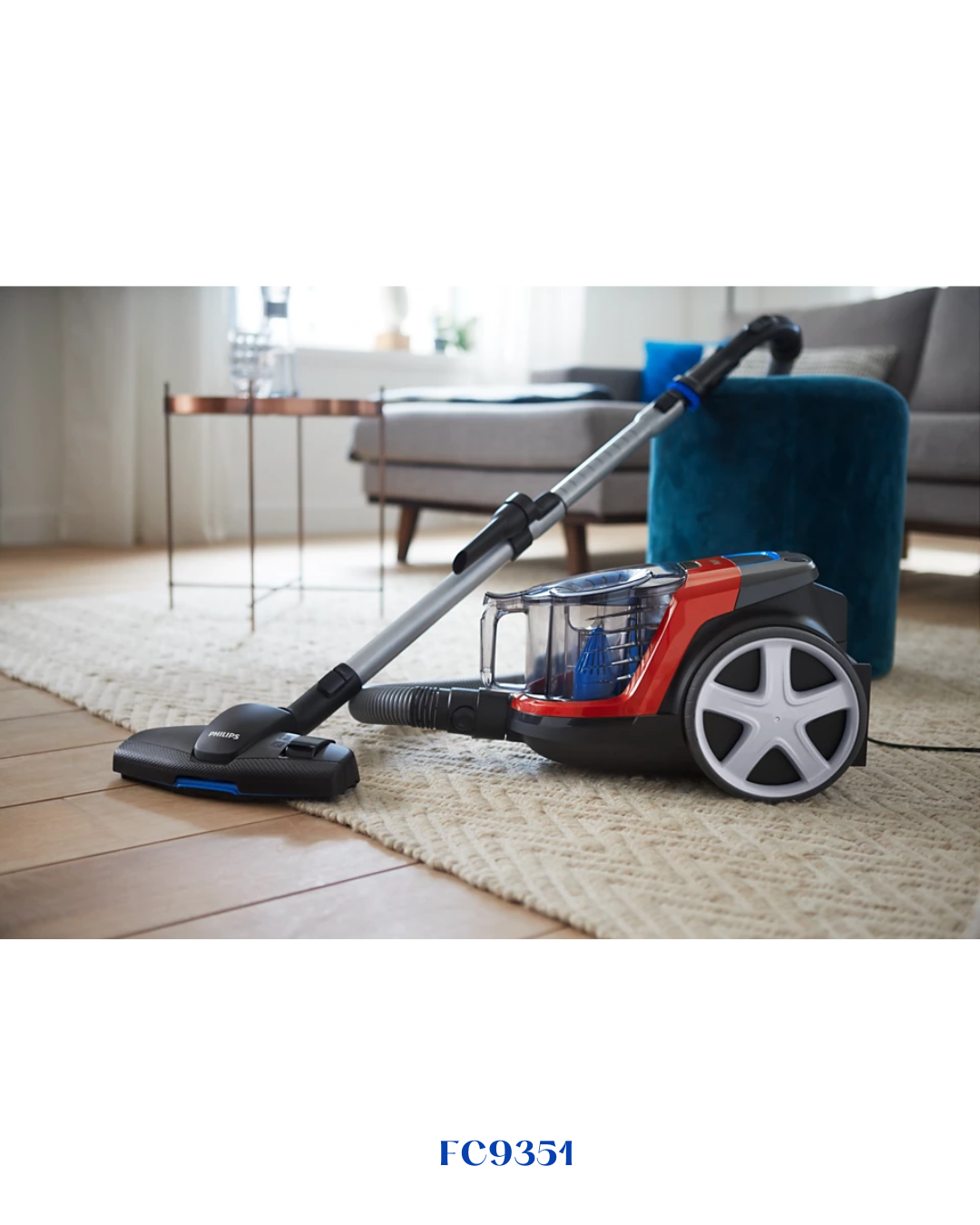 PHILIPS POWERPRO COMPACT BAGLESS VACUUM CLEANER 1.5L 1900W