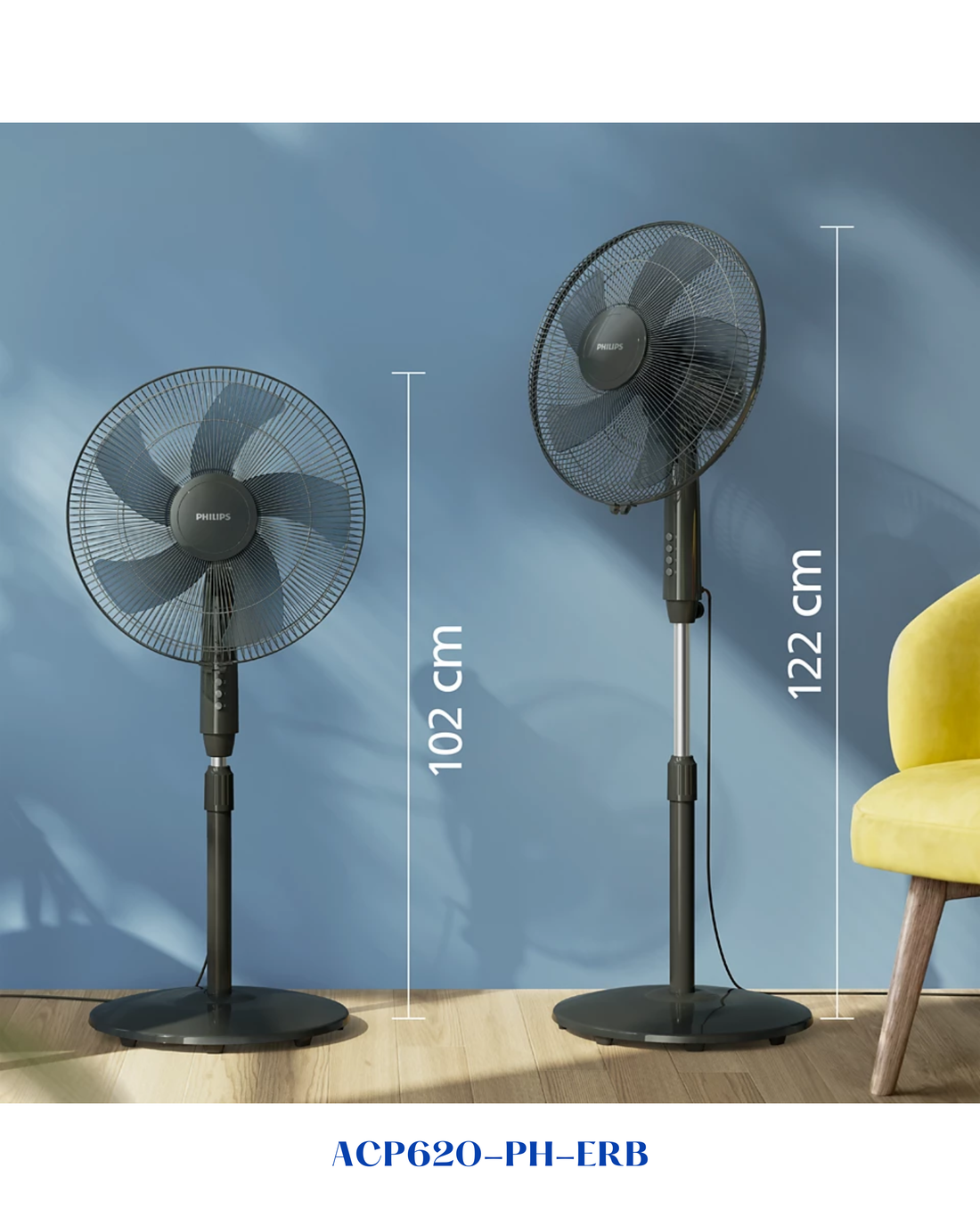 PHILIPS SERIES 600 PEDESTAL FAN 45W