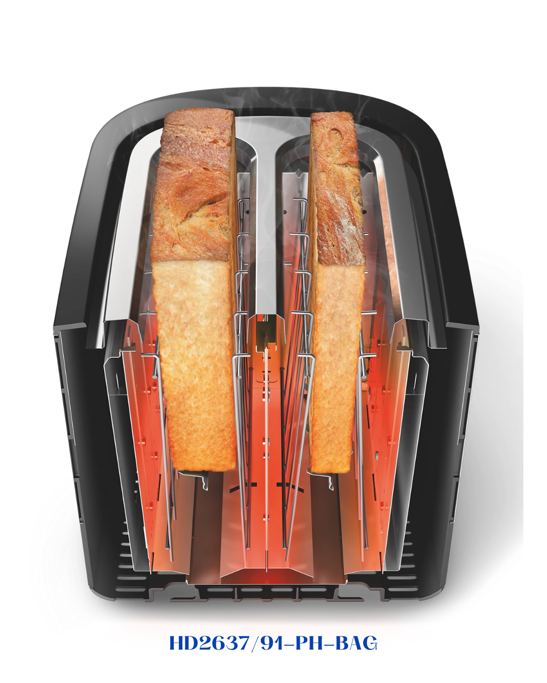 PHILIPS VIVA COLLECTION TOASTER EXTRA-WIDE 1000W