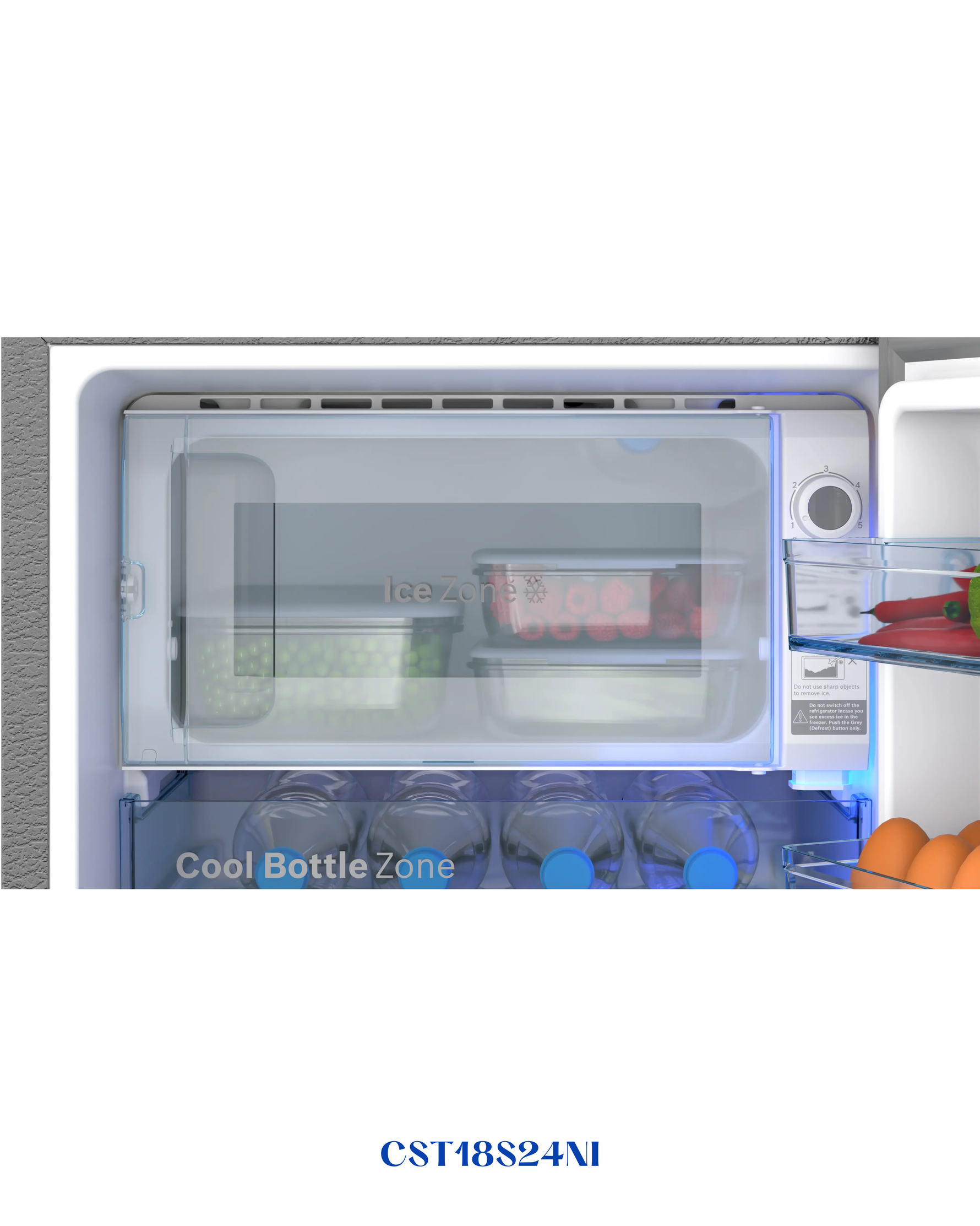 BOSCH Series 4 free-standing fridge 117.5 x 53.8cm