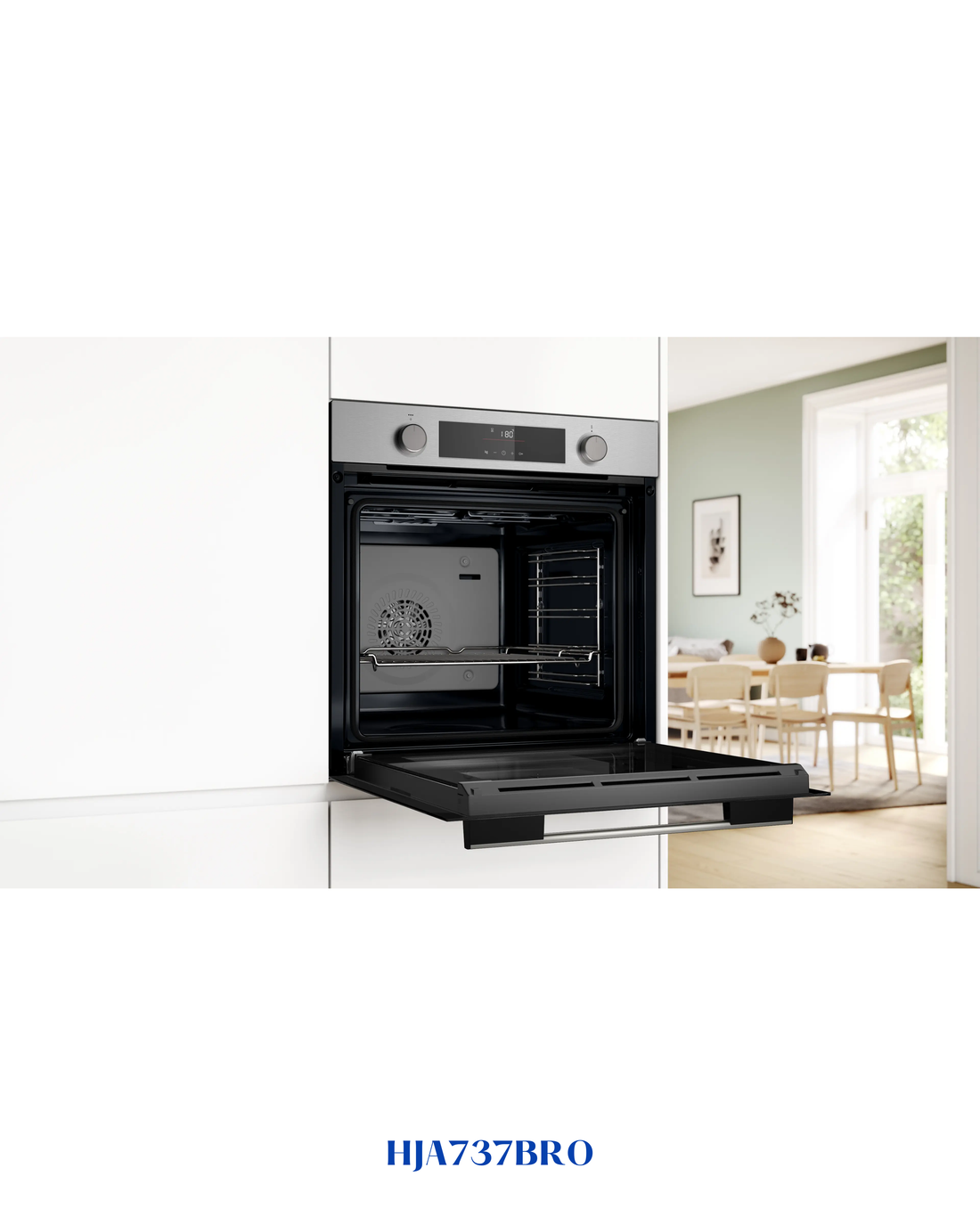 BOSCH SERIES 4 BUILT-IN OVEN 76L 60×60CM STAINLESS STEEL
