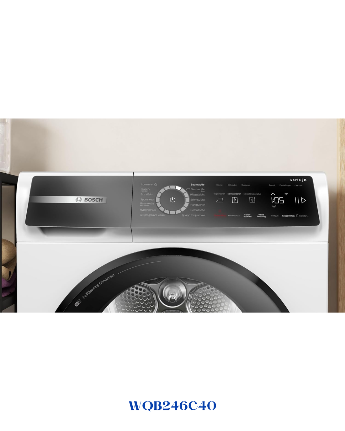 BOSCH SERIES 8 HEAT PUMP DRYER 9KG