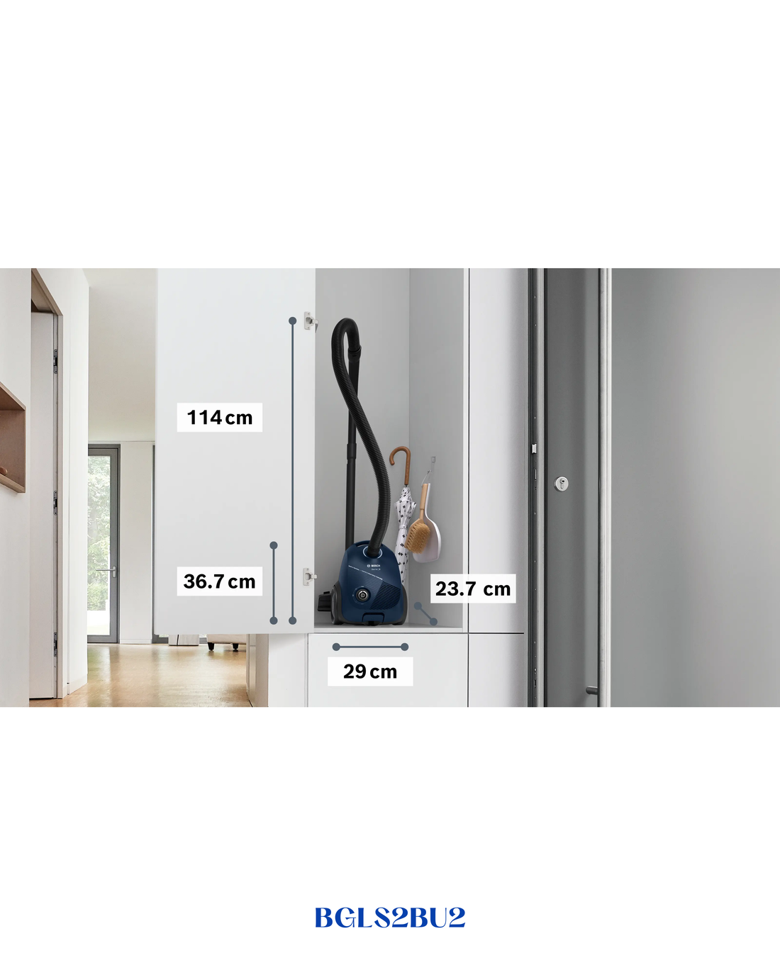 BOSCH SERIES 2 BAGGED VACUUM CLEANER 600W 3.5L BLUE