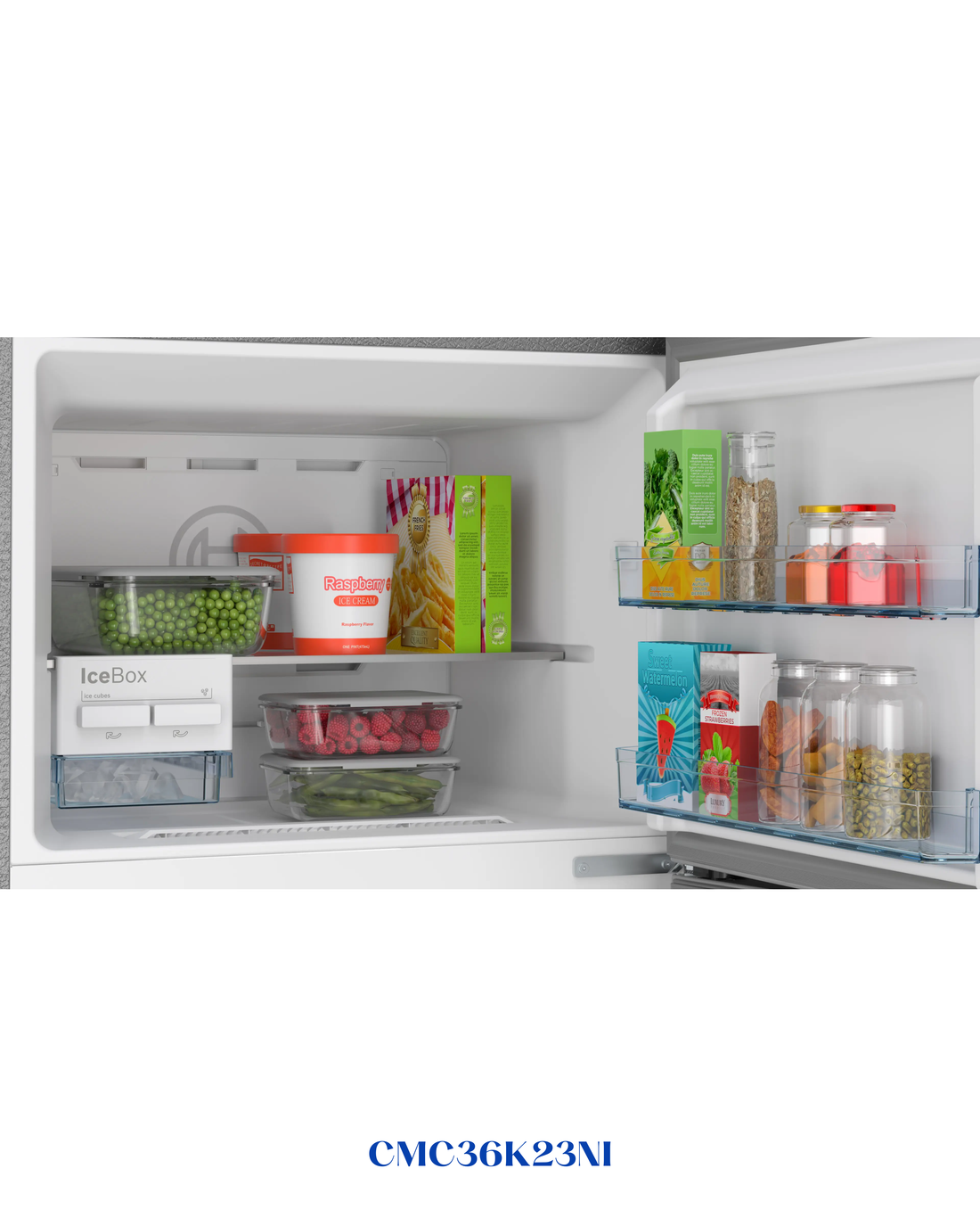 Bosch Series 6 free-standing fridge-freezer with freezer at top 187 x 67cm