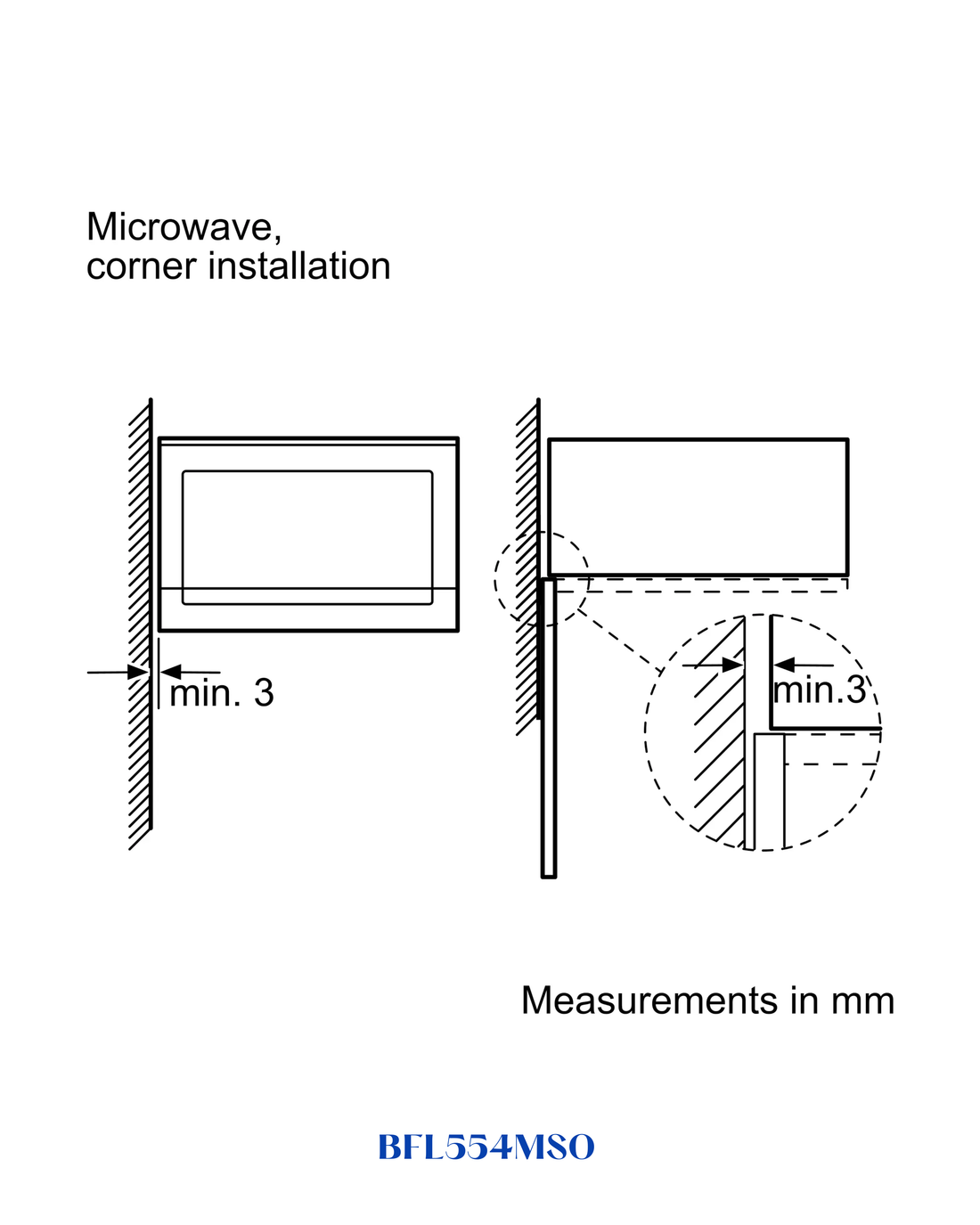 Bosch Built-in Microwave 900W 25L