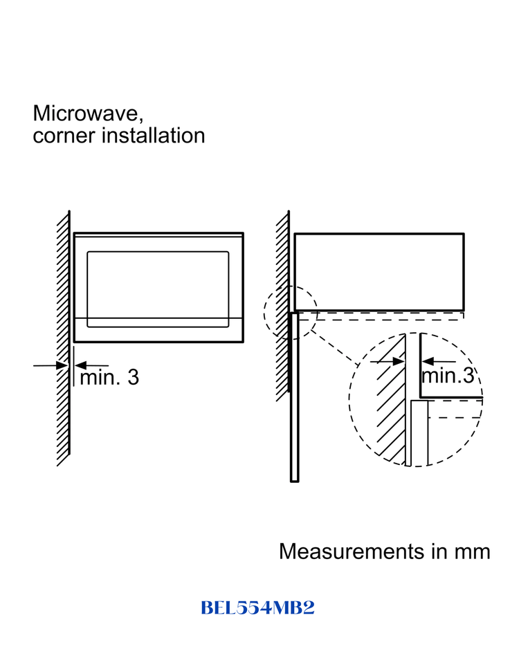 Bosch Built-in Microwave with Grill 900W 25L