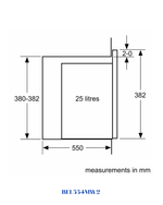 Bosch Built-in Microwave with Grill 900W 25L
