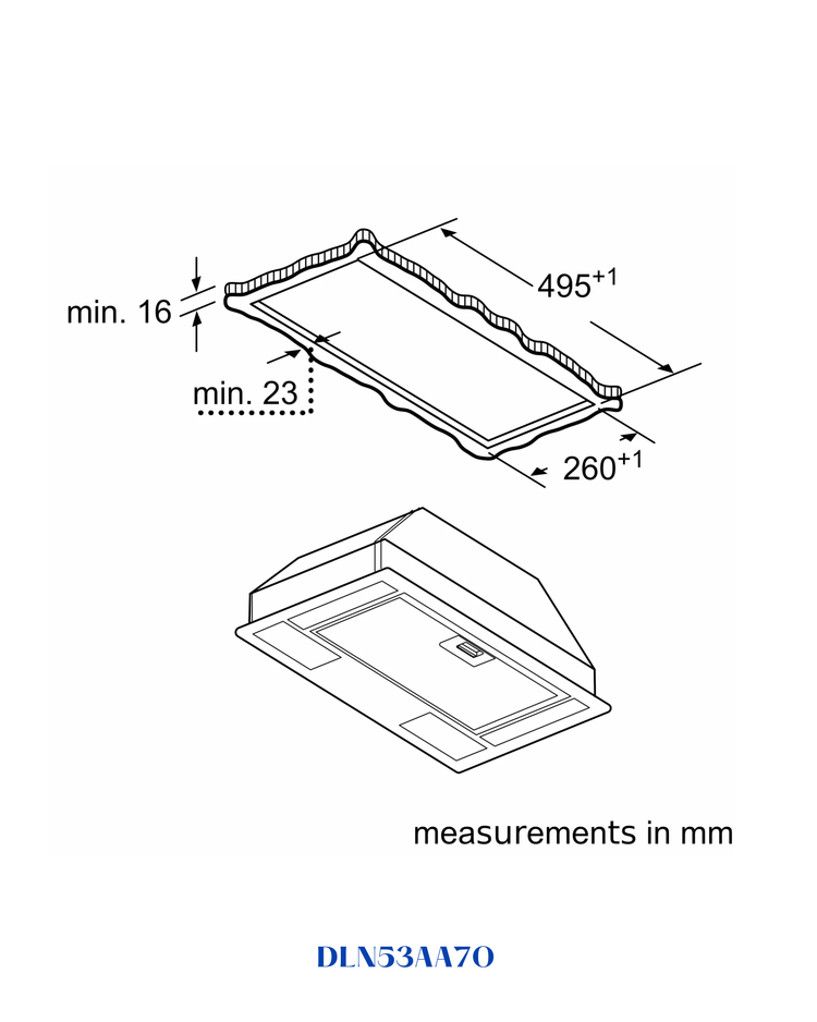 Bosch Series 2 Canopy Cooker Hood 53 cm Grey