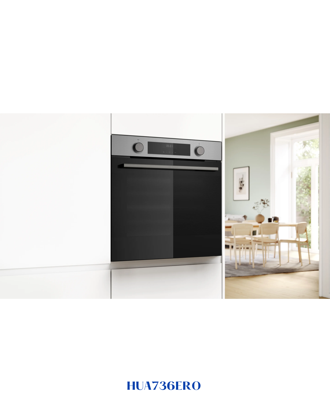 Bosch Series 4 Built-in Oven with Added Steam Function 60 × 60 cm Stainless Steel 3400W 76L