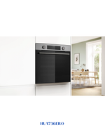 Bosch Series 4 Built-in Oven with Added Steam Function 60 × 60 cm Stainless Steel 3400W 76L