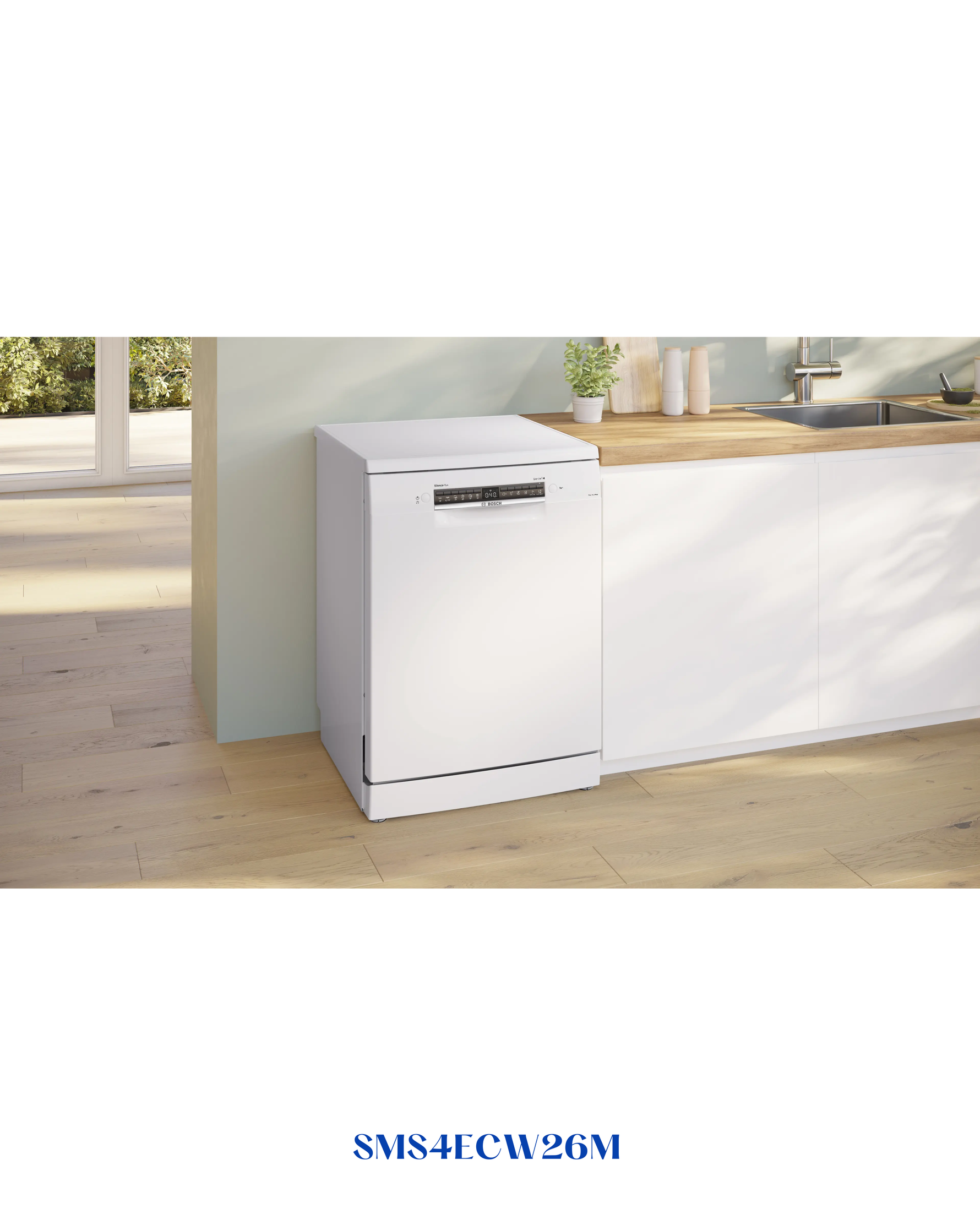 Bosch Series 4 Free-Standing Dishwasher 60 cm White 14 Place Setting