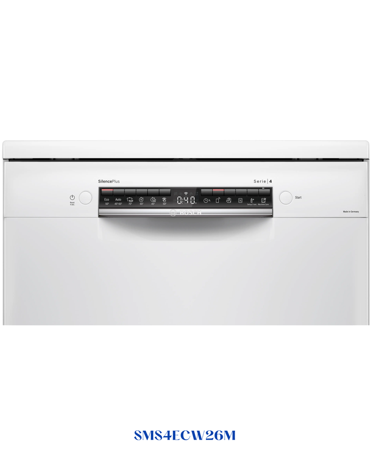Bosch Series 4 Free-Standing Dishwasher 60 cm White 14 Place Setting
